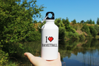 Bidon biały 400 ml z nadrukiem "I LOVE BASKETBALL" #2