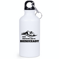 Butelka biała 400 ml z nadrukiem „Rzuć wszystko, jedź w Bieszczady” #5
