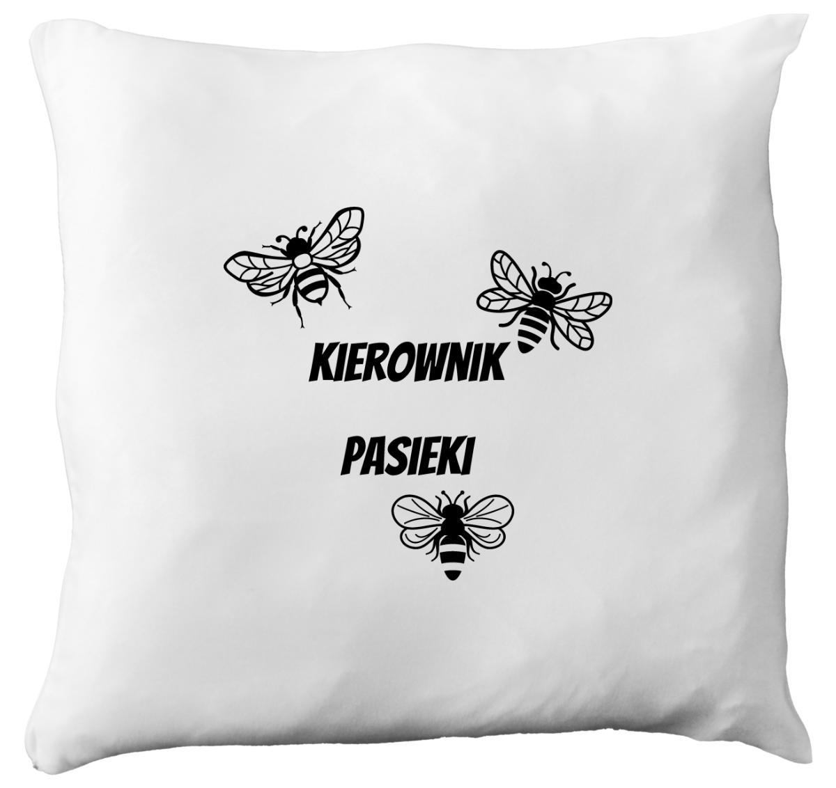 Poduszka dla pszczelarza z nadrukiem "Kierownik pasieki" - pszczelarstwo #2