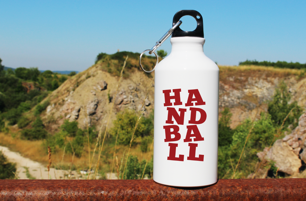 Butelka białka 400 ml z czerwonym napisem "HANDBALL"#4