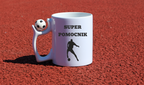 Kubek z piłką i nadrukiem "Super Pomocnik" – piłka nożna #13