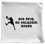 Poduszka z nadrukiem "Nie śpię, bo oglądam kosza" - koszykówka #7