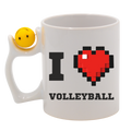 Kubek z piłką w uchwycie i napisem "I LOVE VOLLEYBALL" #1