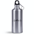 Bidon srebrny 500 ml na rower z grafiką rowerowego EKG – dla rowerzystów #12