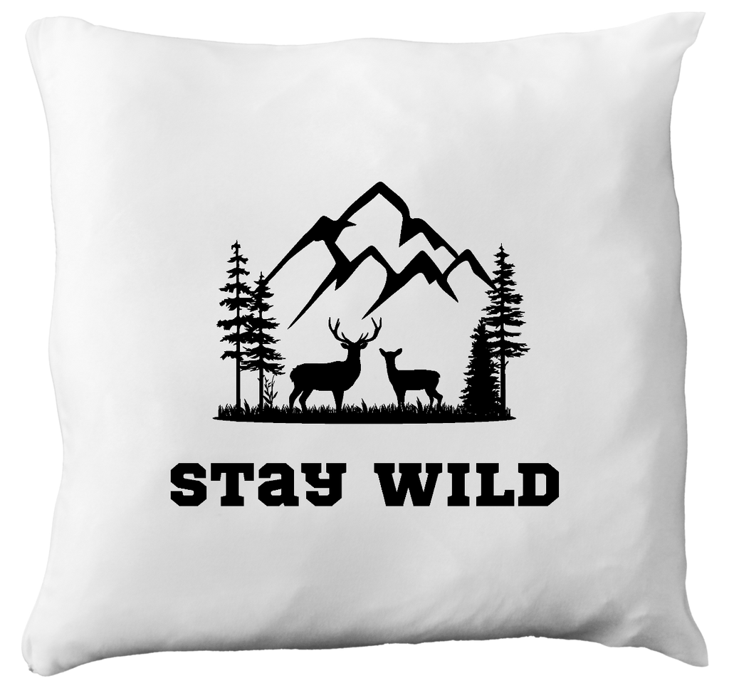 Poduszka z nadrukiem „Stay wild” – podróże, przygoda #8