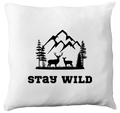 Poduszka z nadrukiem „Stay wild” – podróże, przygoda #8