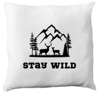 Poduszka z nadrukiem „Stay wild” – podróże, przygoda #8