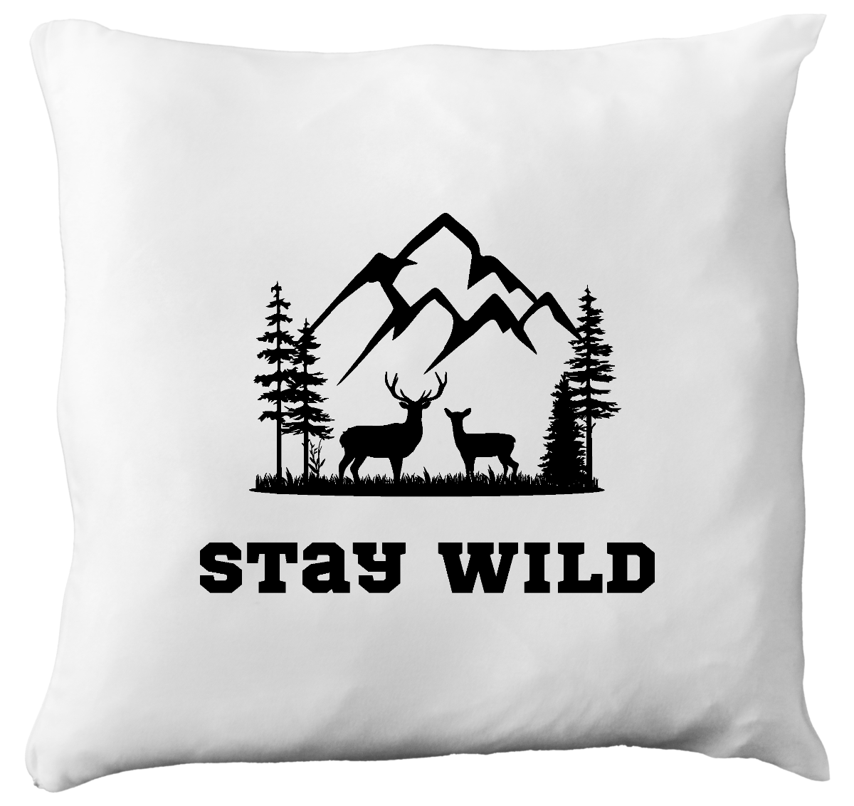 Poduszka z nadrukiem „Stay wild” – podróże, przygoda #8