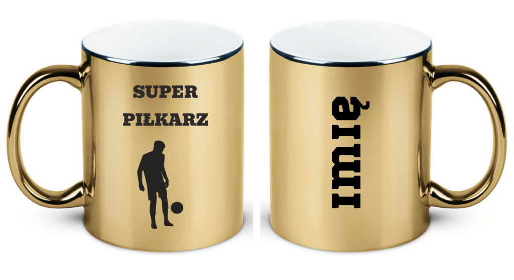 Kubek biały z nadrukiem "Super Piłkarz" – piłka nożna #7