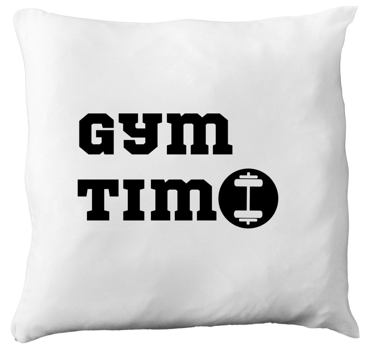 Poduszka z nadrukiem "Gym Time" - siłownia #1
