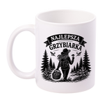 Kubek biały z nadrukiem „Najlepsza Grzybiarka” – grzyby #3
