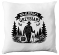 Poduszka prezent dla miłośnika grzybów z nadrukiem "Najlepszy Grzybiarz" - grzyby #4