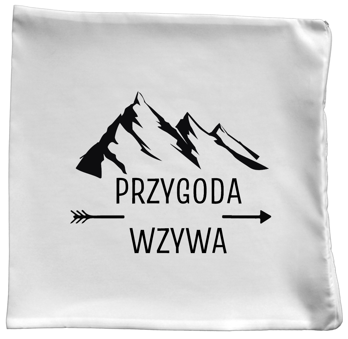 Poduszka z nadrukiem "Przygoda wzywa" - trekking, podróż #1