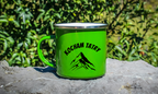 Kubek emaliowany zielony z nadrukiem "Kocham Tatry" - góry, Zakopane, Podhale #3