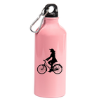 Butelka różowa 600 ml z grafiką roweru oraz imieniem do wyboru - dla rowerzystki #6