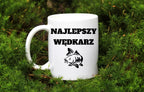 Kubek biały z nadrukiem: "Najlepszy wędkarz" - wędkarstwo #8