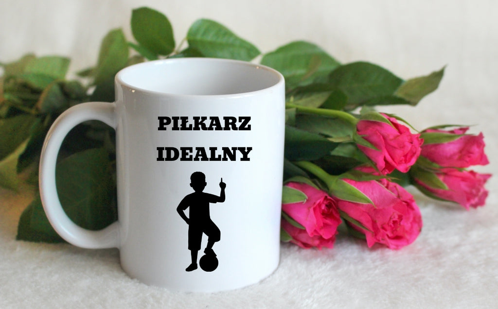 Kubek biały z nadrukiem "Piłkarz Idealny" - piłka nożna #9