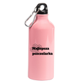 Butelka różowa 600 ml z nadrukiem "Najlepsza pszczelarka" – pszczelarstwo #2