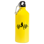 Butelka żółta 600 ml z grafiką biegowe EKG, dla biegacza – bieganie #4