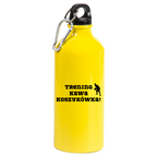 Bidon żółty 600 ml - koszykówka z napisem: "Trening Kawa Koszykówka" #1
