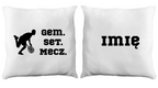 Poduszka z napisem "Gem Set Mecz" – męska #9