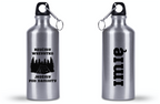 Bidon srebrny 500 ml z nadrukiem „Rzućmy wszystko, jedź pod namioty” – namioty, camping, wyprawa #9