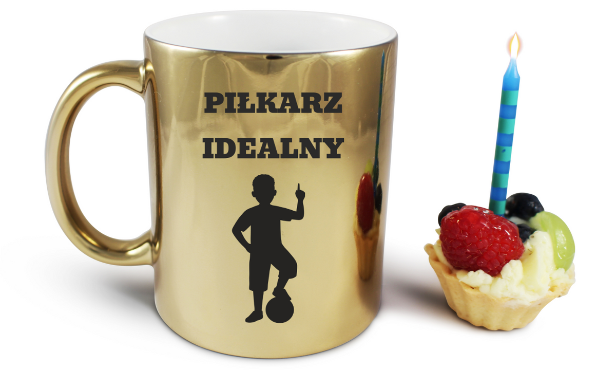 Kubek biały z nadrukiem "Piłkarz Idealny" – piłka nożna #6