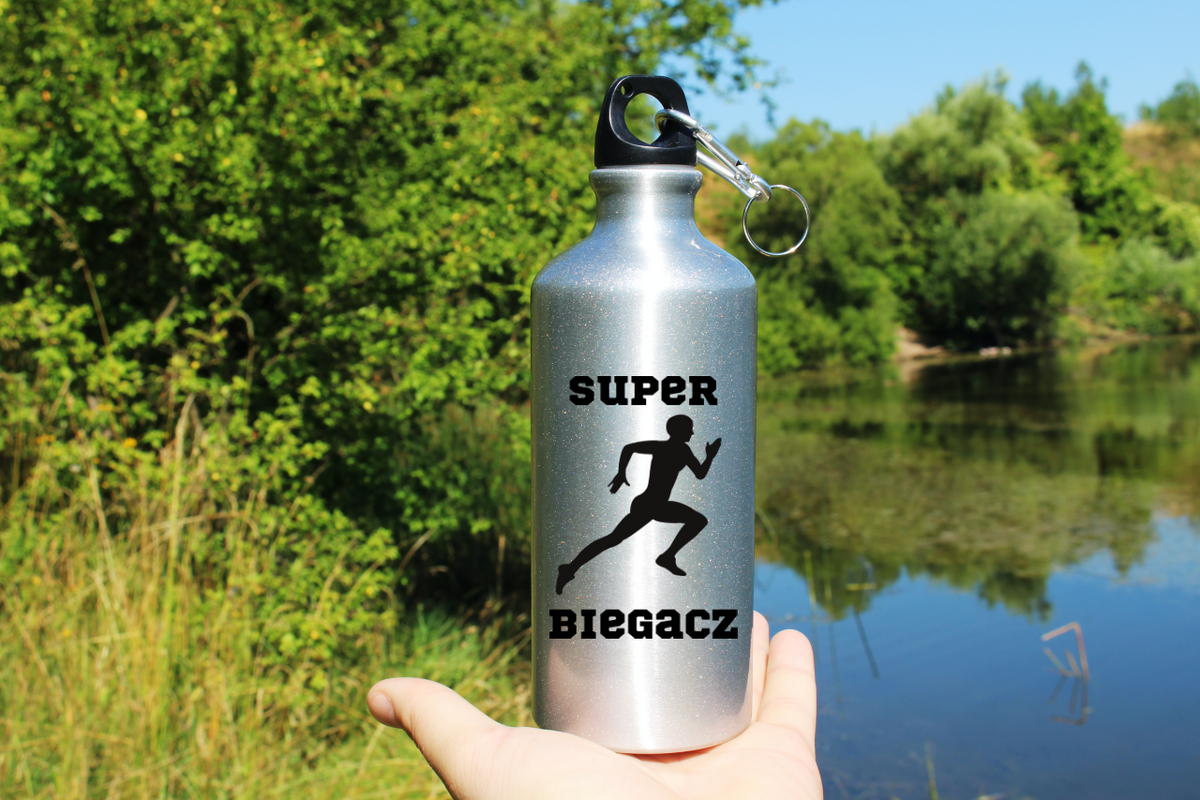 Bidon 500 ml z nadrukiem "Super Biegacz" – bieganie #6