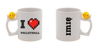 Kubek z piłką w uchwycie i napisem "I LOVE VOLLEYBALL" #1