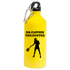 Butelka żółta 600 ml z napisem "NAJLEPSZA TENISISTKA" #2