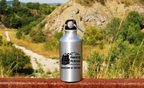 Butelka srebrna 400 ml z nadrukiem "Pakuję plecak, ruszam w Tatry" - Podhale, Zakopane, góry #1