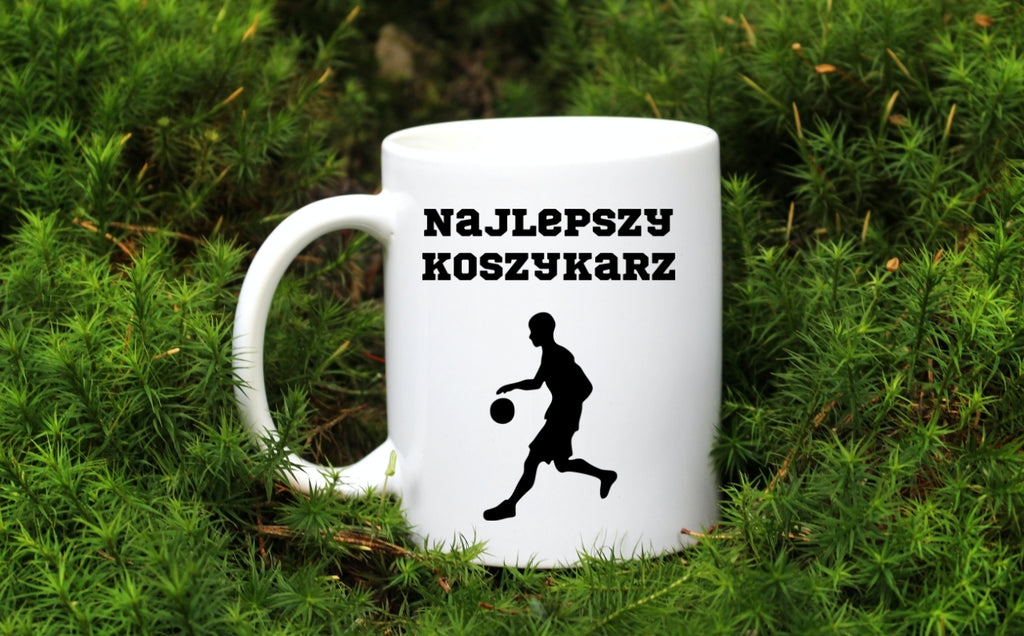 Kubek biały z nadrukiem "Najlepszy Koszykarz" – koszykówka #8