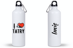 Butelka biała 800 ml z grafiką „I Love Tatry” – Zakopane, Podhale, góry #9