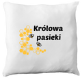 Poduszka dla pszczelarza z nadrukiem „Królowa pasieki” – pszczelarstwo #9
