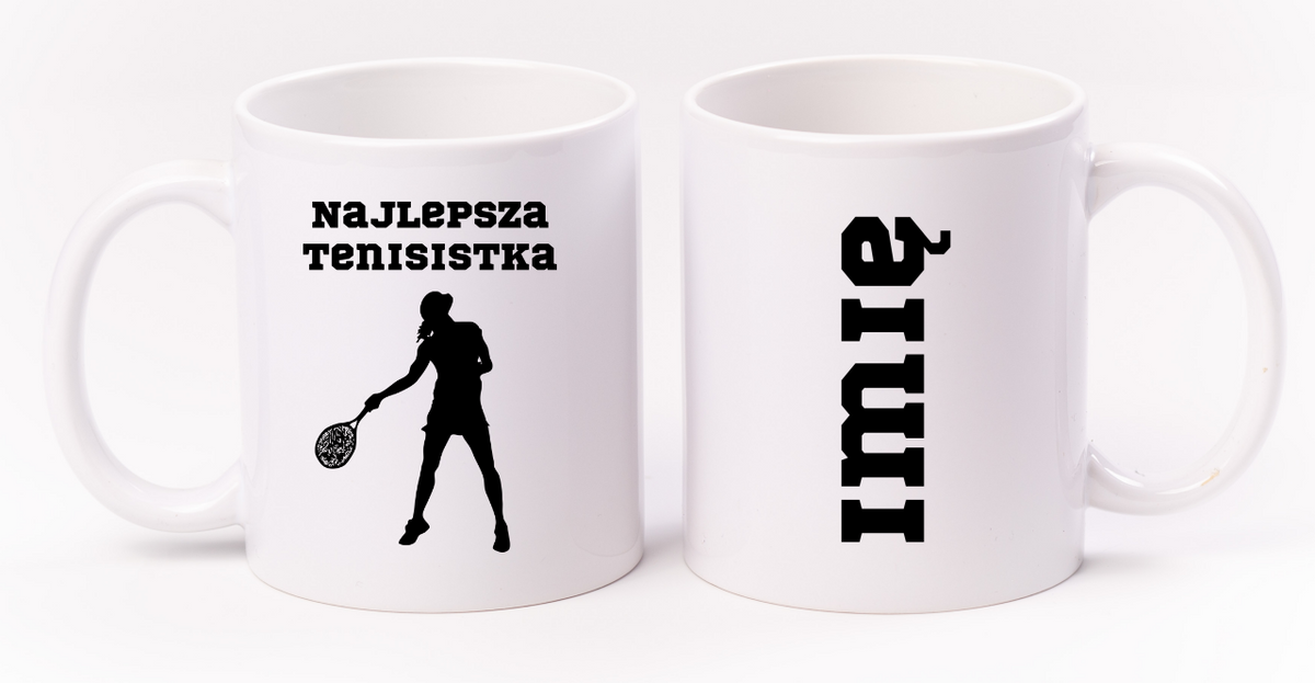 Kubek biały 330 ml z napisem "NAJLEPSZA TENISISTKA" #3