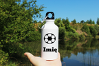 Bidon biały 400 ml z grafiką piłki i własnym imieniem do wyboru #10