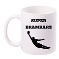 Kubek biały z nadrukiem "Super Bramkarz" – piłka nożna #15