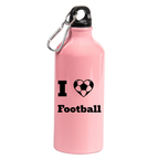 Butelka różowa 600 ml dla kibica piłki nożnej z napisem "I LOVE FOOTBALL" #10