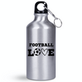 Butelka srebrna 400 ml dla kibica piłki nożnej z napisem "FOOTBALL LOVE" #13