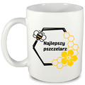Kubek biały dla pszczelarza "Najlepszy pszczelarz" #12