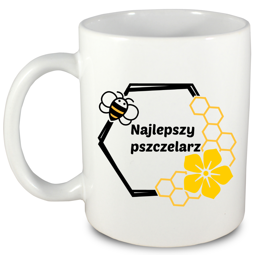 Kubek biały dla pszczelarza "Najlepszy pszczelarz" #12