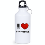 Bidon biały 400 ml z napisem "I LOVE FOOTBALL" – piłka nożna #2