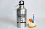 Butelka srebrna 500 ml z nadrukiem "Najlepszy wędkarz na świecie" – wędkarstwo #7