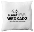 Poduszka z nadrukiem "Super wędkarz" - wędkarstwo #10