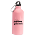 Butelka różowa 600 ml z nadrukiem „Najlepszy Pszczelarz” – pszczelarstwo #3