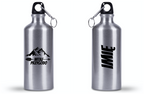 Bidon srebrny 500 ml z nadrukiem „Witaj przygodo” – namioty, camping, wyprawa #10