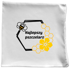 Poduszka dla pszczelarza z nadrukiem „ najlepszy pszczelarz” – pszczelarstwo #12