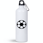 Butelka biała 800 ml z grafiką piłki i imieniem do wyboru #10
