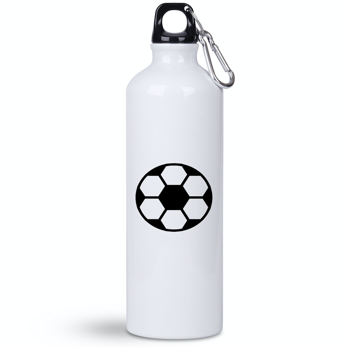 Butelka biała 800 ml z grafiką piłki i imieniem do wyboru #10