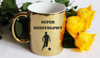 Kubek biały z nadrukiem "Super Skrzydłowy" – piłka nożna #9